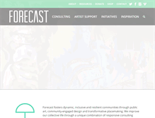 Tablet Screenshot of forecastpublicart.org